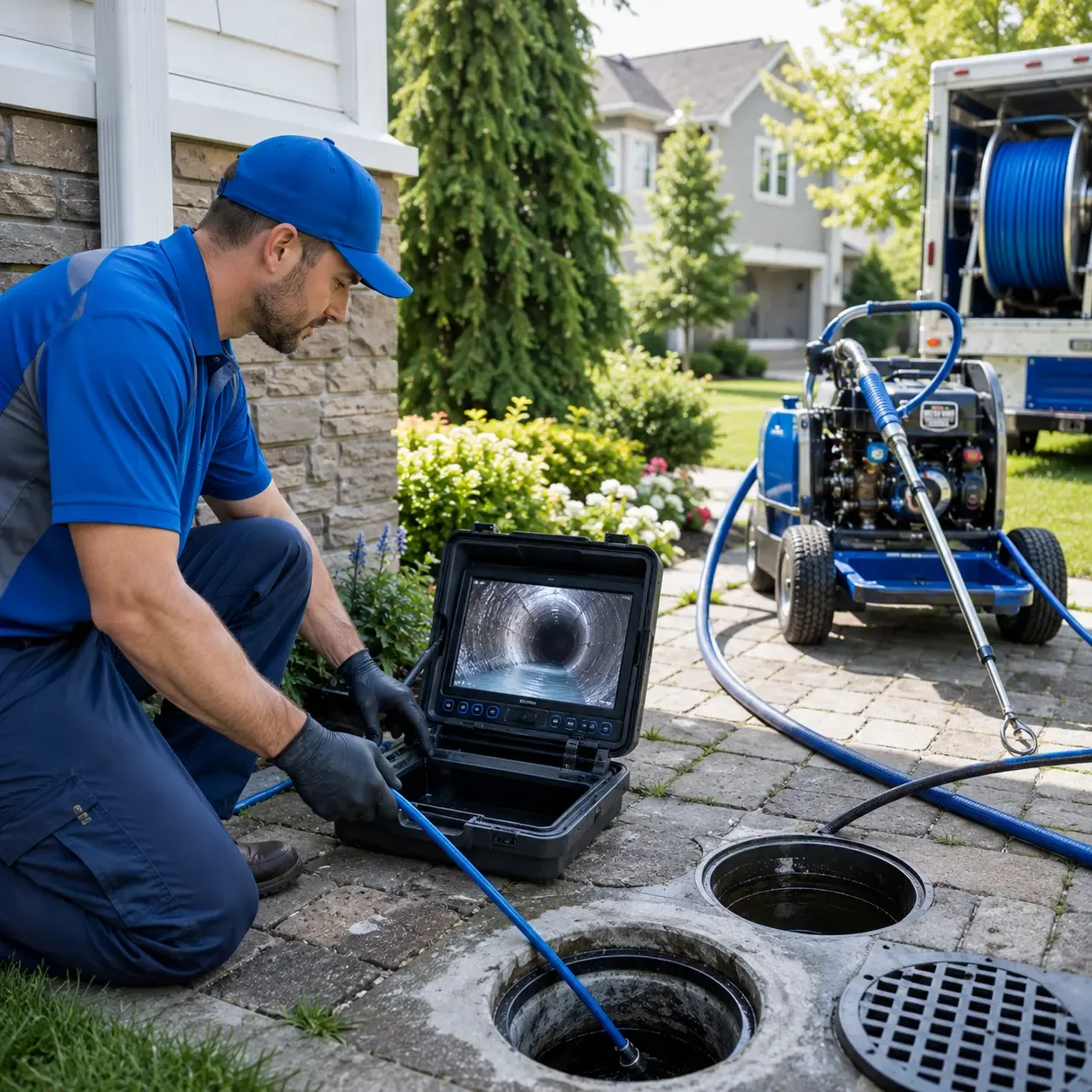 Outdoor drain cleaning professionals serving Cambria Heights, NY